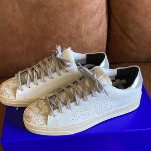 P448 Italian Leather Sneakers/Nordstrom Size 39-8.5 NEW